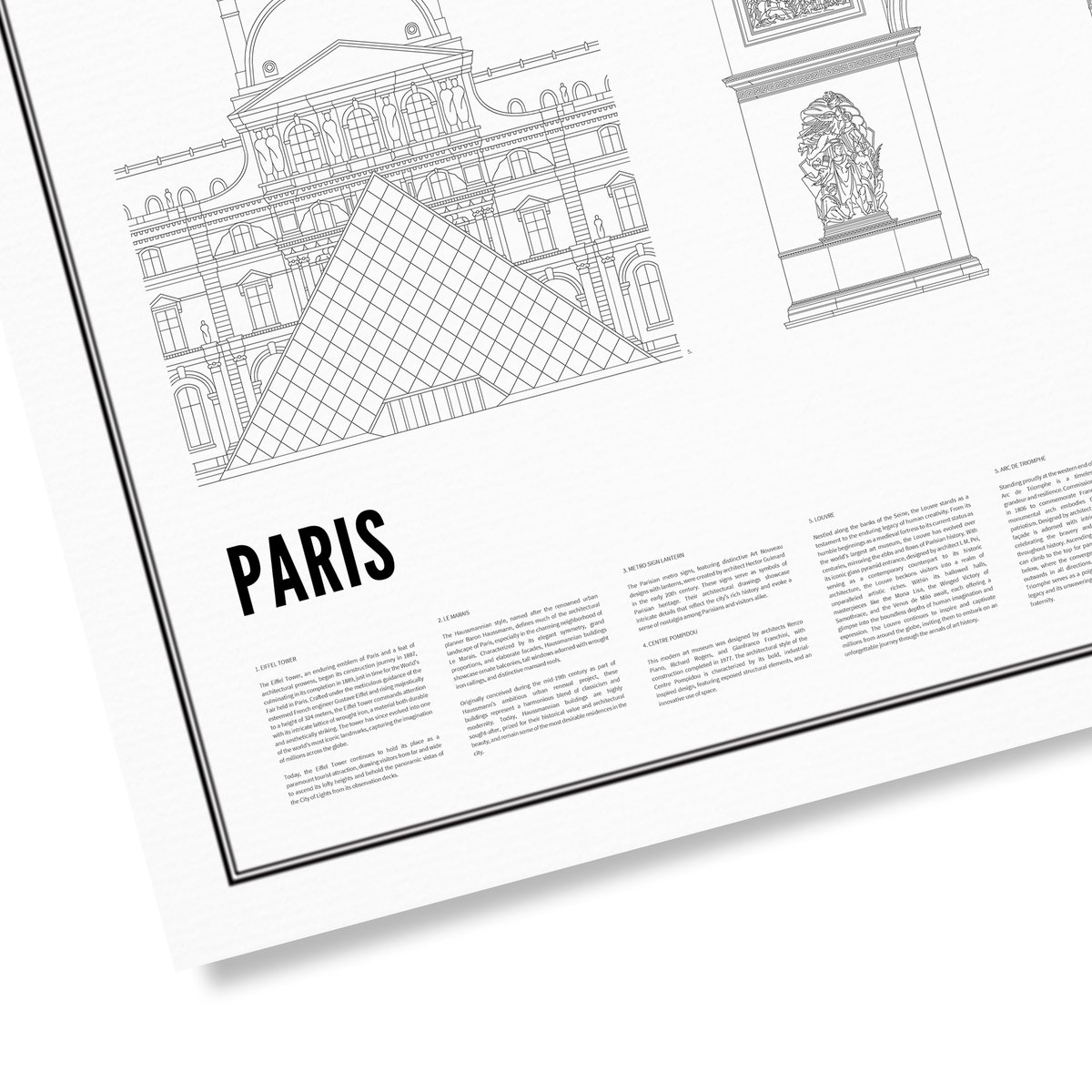 Poster von Iconics of Paris | WIJCK.